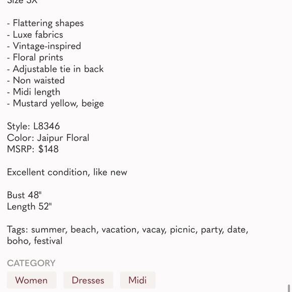 Beautiful Madewell dress - Picture 4 of 4